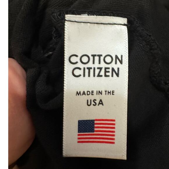 Sold Out! COTTON CITIZEN $95 Jagger Long Sleeve Henley in Jet Black Size M - Picture 9 of 10